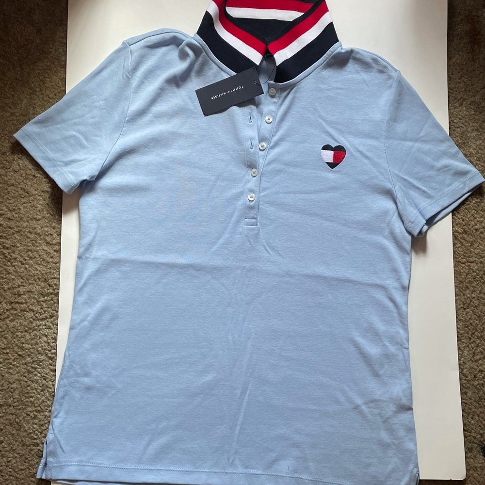 Blue Collared Button Up Shirt
